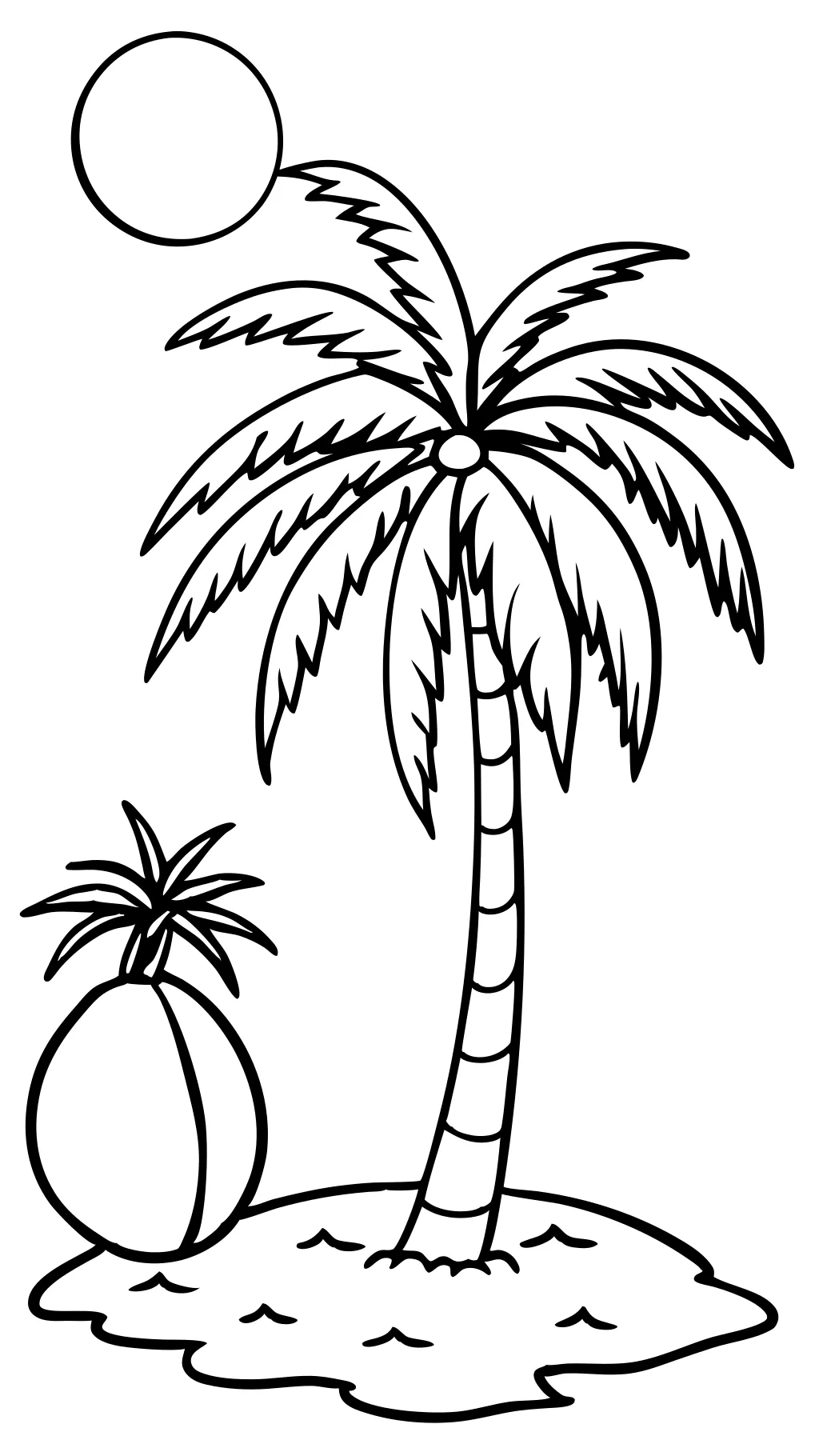 coloring pages coconut